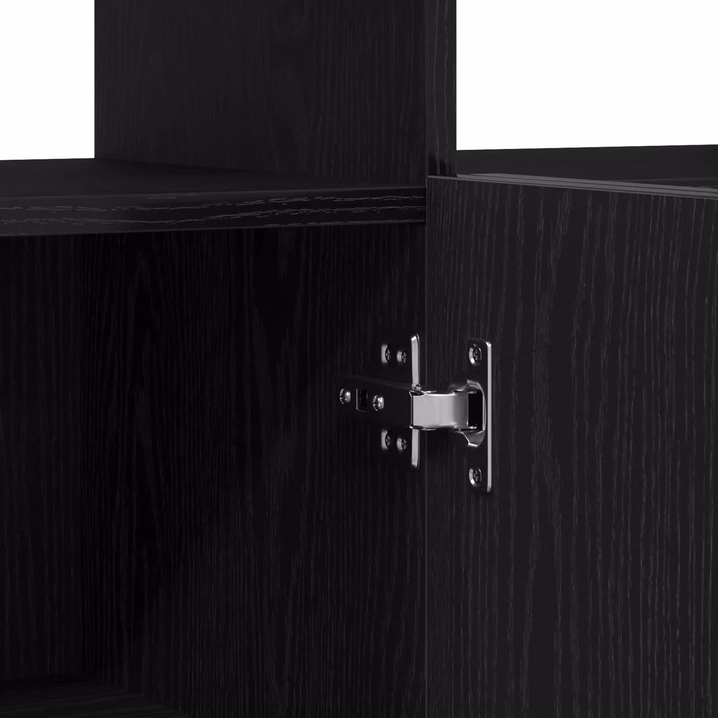 Berkfield Home Modern Sideboard with Integrated LED Lights in Black Oak, W/D/H: 80 x 35 x 75 cm – 4
