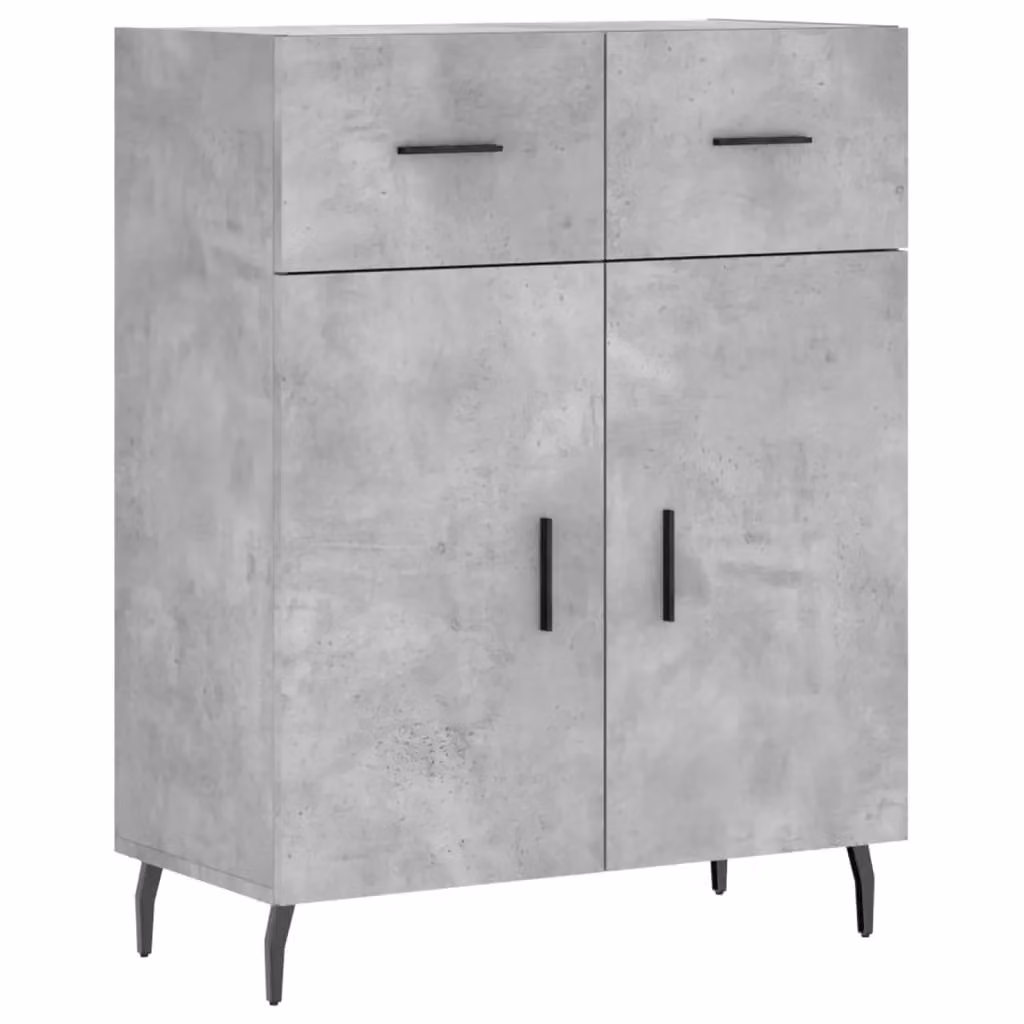 Berkfield Home Modern Sideboard in Grey, W/D/H: 69.5 x 34 x 90 cm – 2