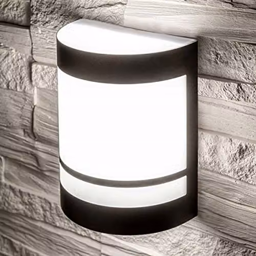 CGC Lighting Kala Black Stainless Steel Curved Outdoor Wall Light for Garden and Terrace – 4