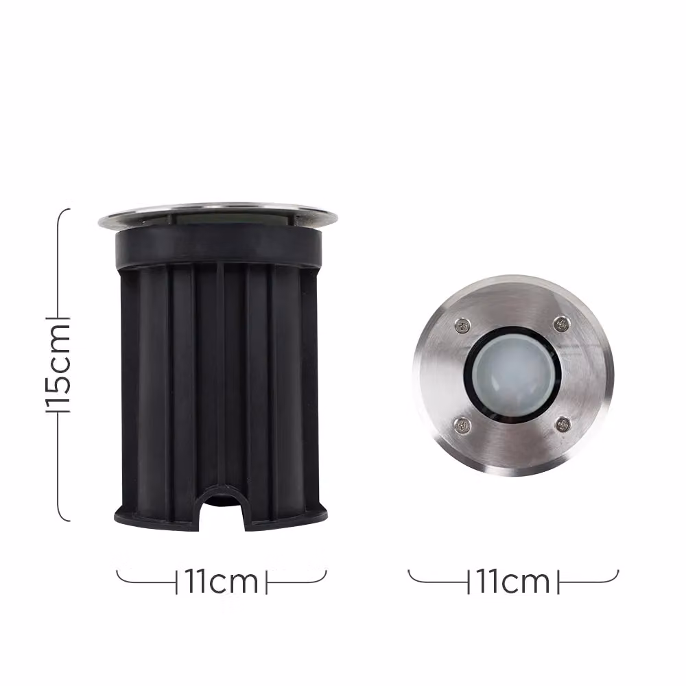 ValueLights Pair of Chrome Modern IP54 Rated Outdoor Walk Over Path Lights – 3