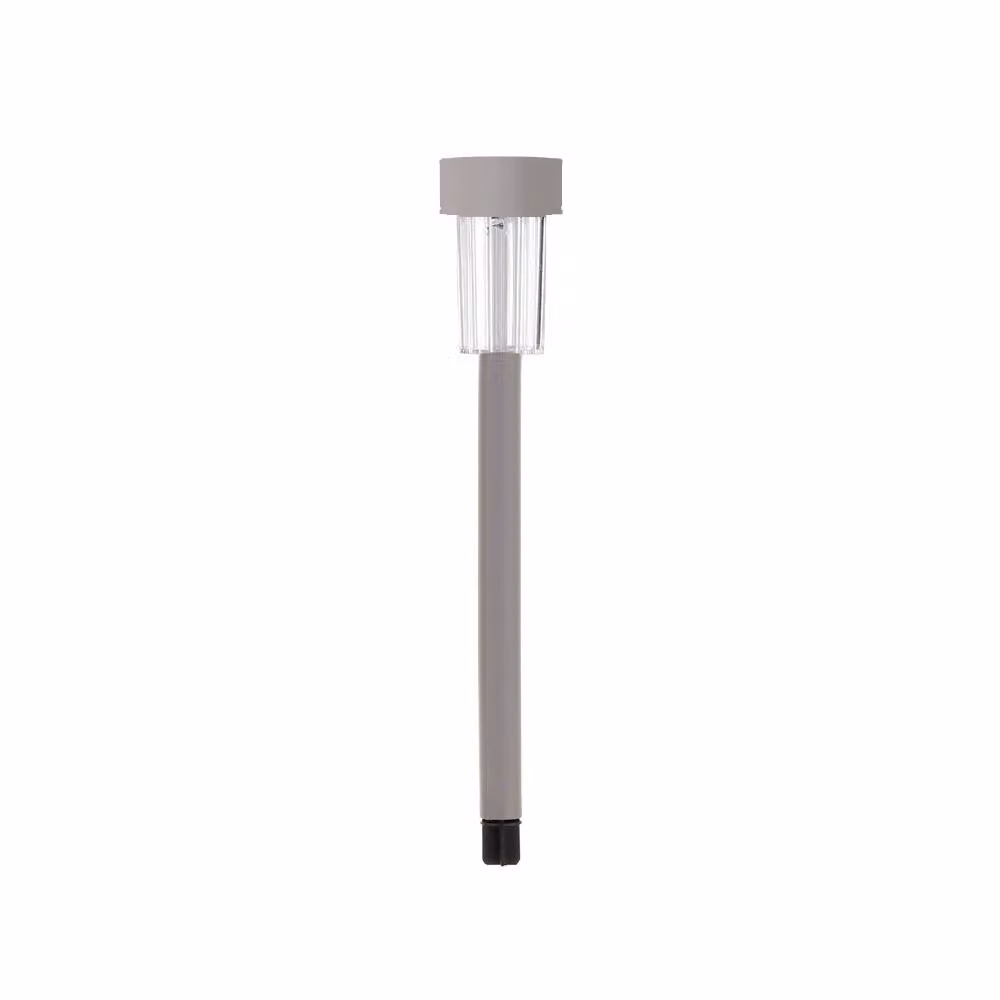 Voltico 8 Pack Solar Powered White LED Garden Path Stake Lights in Light Grey – 2