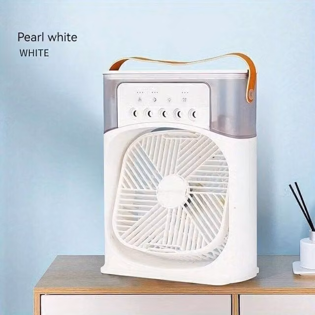 FLAVORA White Mini Portable Air Cooler Fan