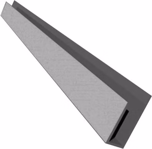 Freefoam Storm Grey Smooth Soffit J Trim, 5m