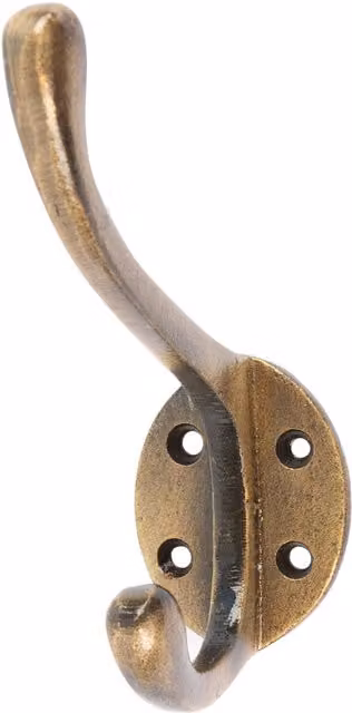 Hammer and Tongs Brass Hat and Coat Hook