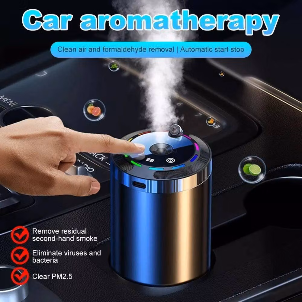FLAVORA Smart Car Diffuser Automatic Air Freshener in Black and Silver – 3