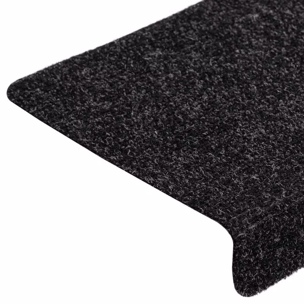 Berkfield Home Non-Slip Needle Punch Stair Mats, 10 Pack, Black, W/D/H: 65 x 21 x 4 cm – 4