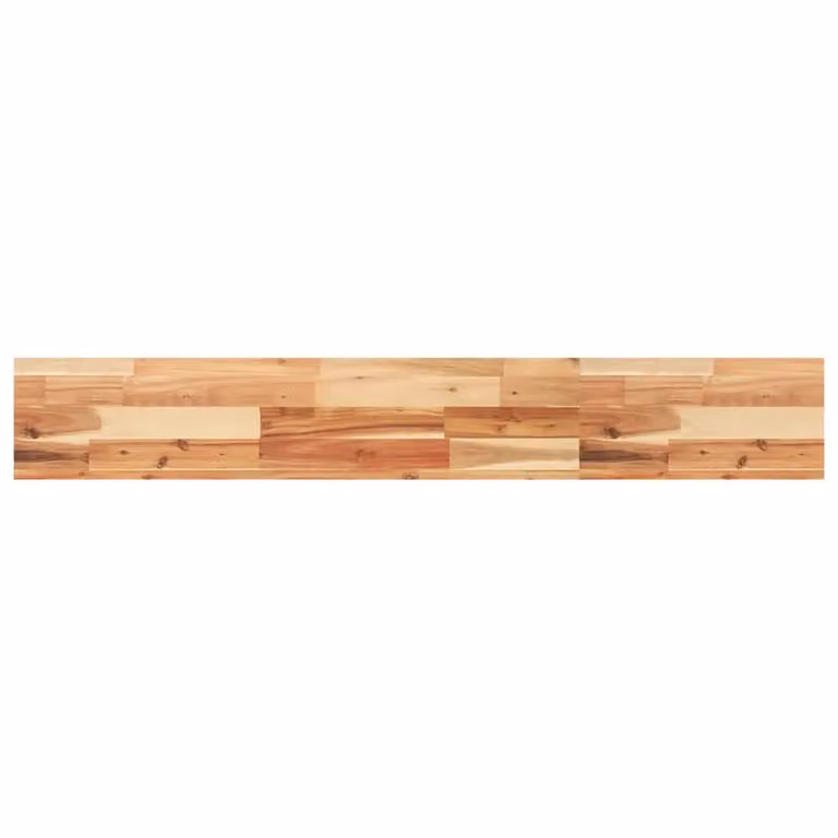 Berkfield Home Oil Finished Solid Wood Acacia Floating Shelf in Brown, W/D/H: 160 x 20 x 4 cm
