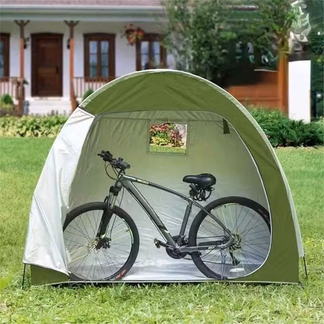 Nordara Waterproof Green Fibreglass Bicycle Storage Tent, Dome Style, 0.6m2
