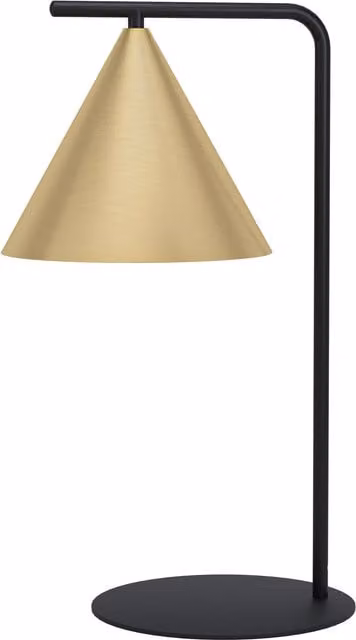 Eglo NARICES Art Deco Table Lamp in Black and Gold/Brass