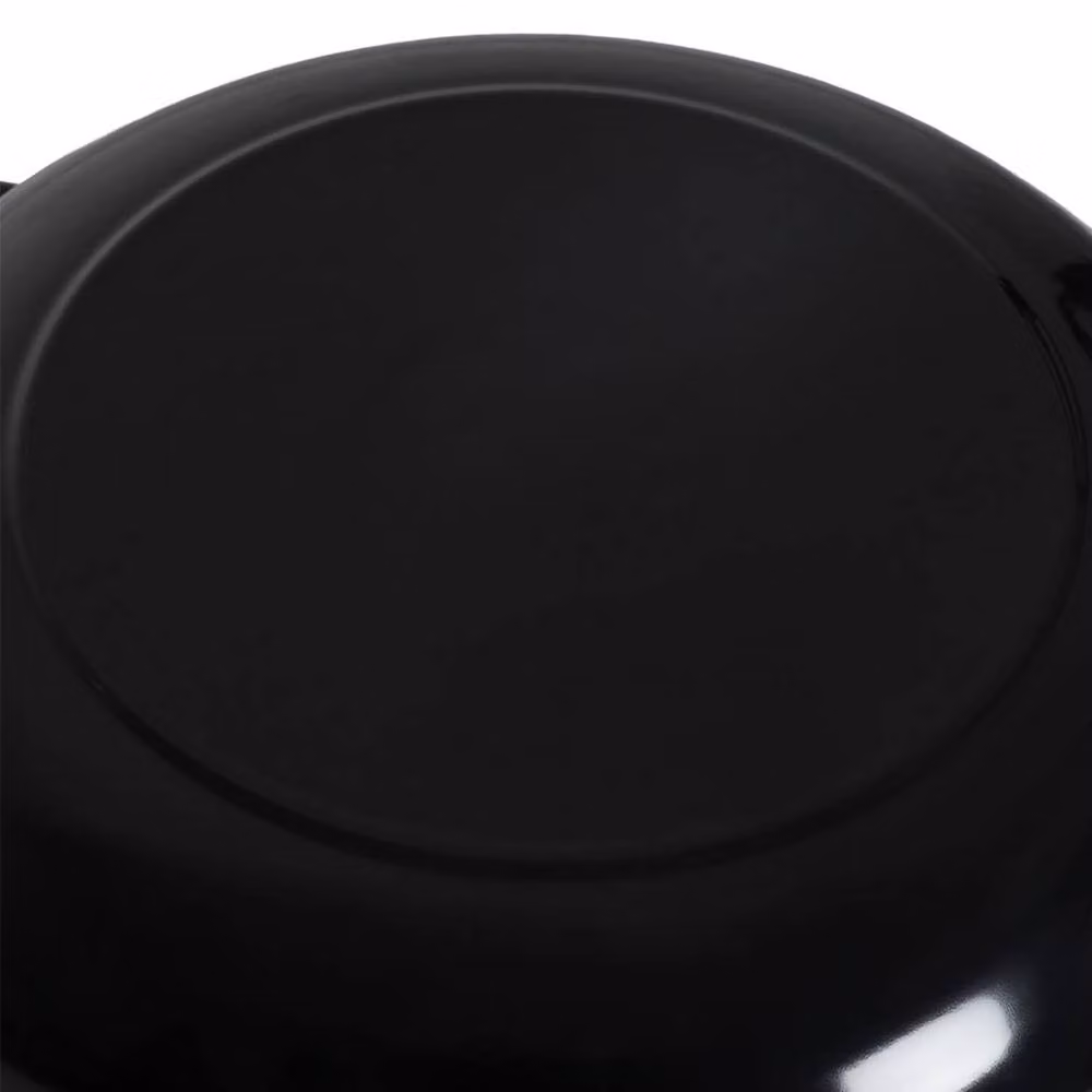 Toque Black Enamelled Cast Iron Dutch Oven Casserole Dish with Self-Basting Lid, Diameter: 30.5 cm – 6