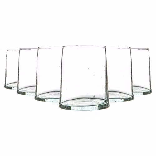 Nicola Spring Merzouga Transparent Glass Tumblers, 260ml, Pack of 6