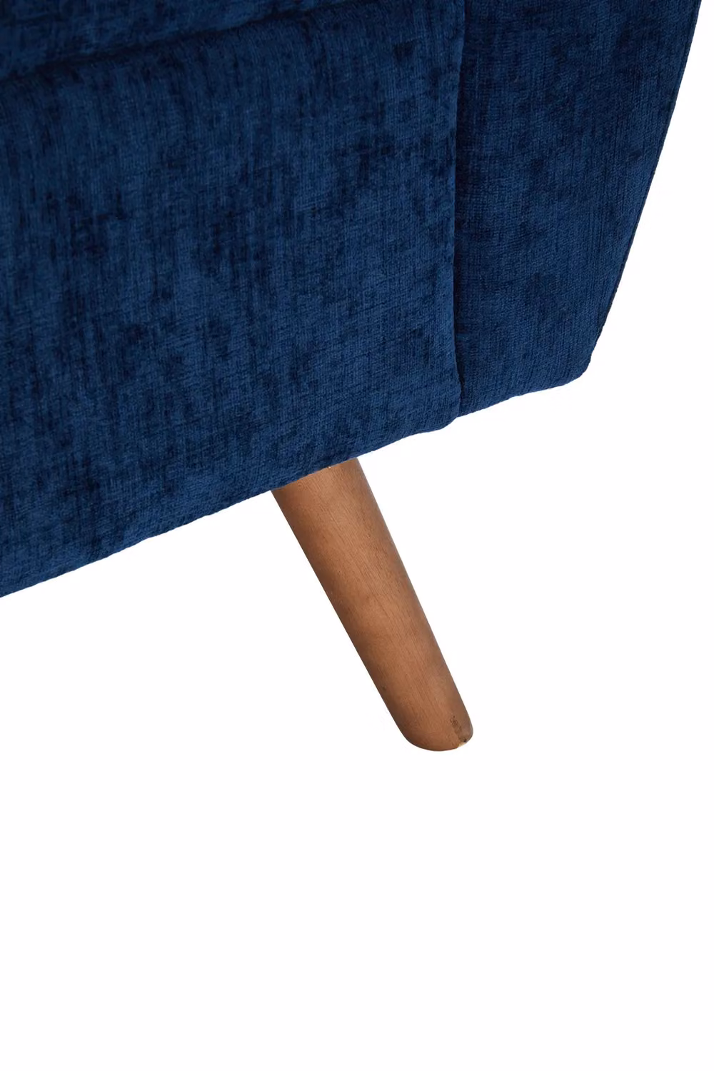 Living and Home Chenille Upholstered Storage Bench in Blue – 3