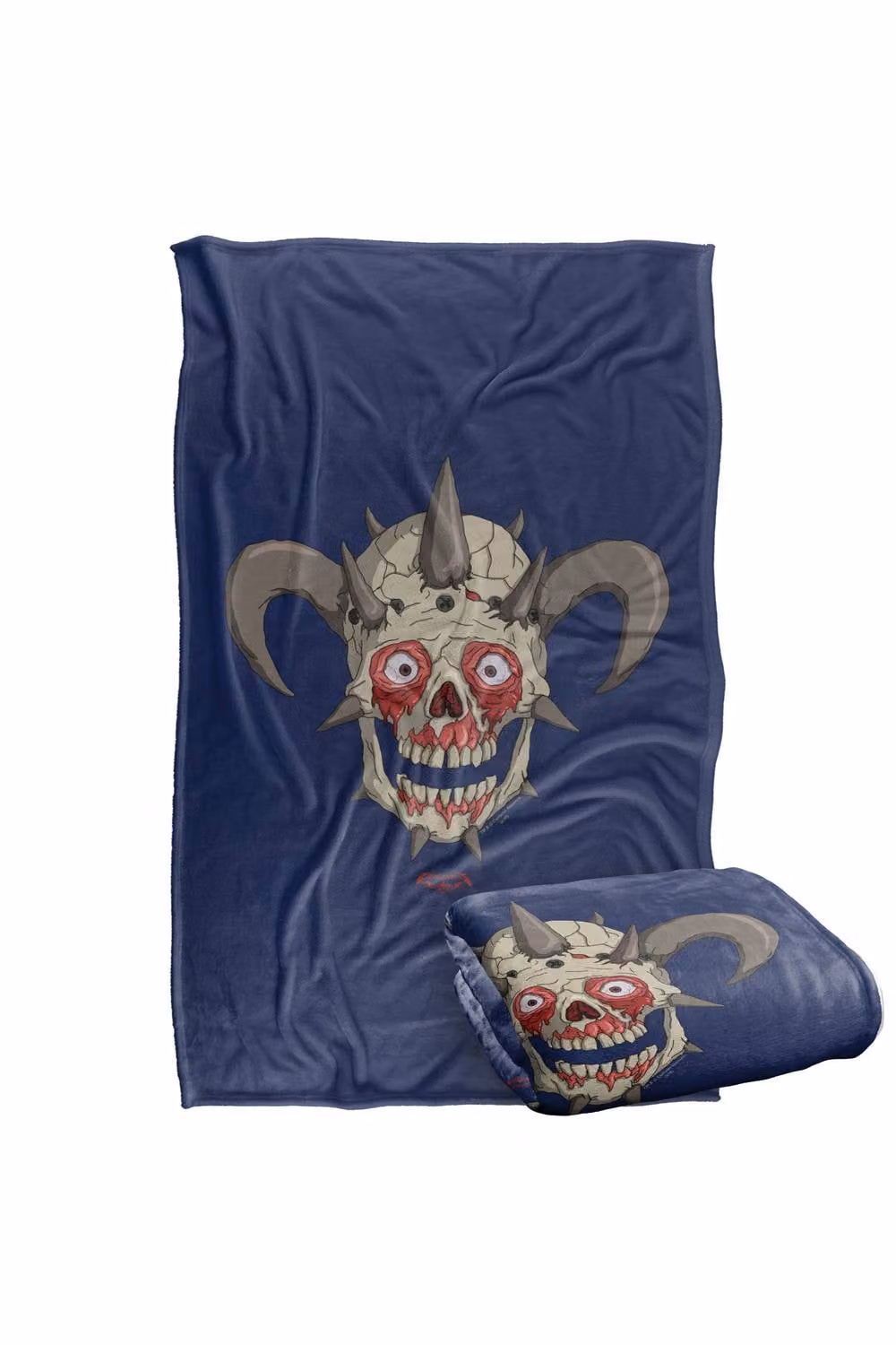 Cartoon Network Metalocalypse Facebones Super Soft Polyester Throw Blanket in Multicolour and Blue – 2
