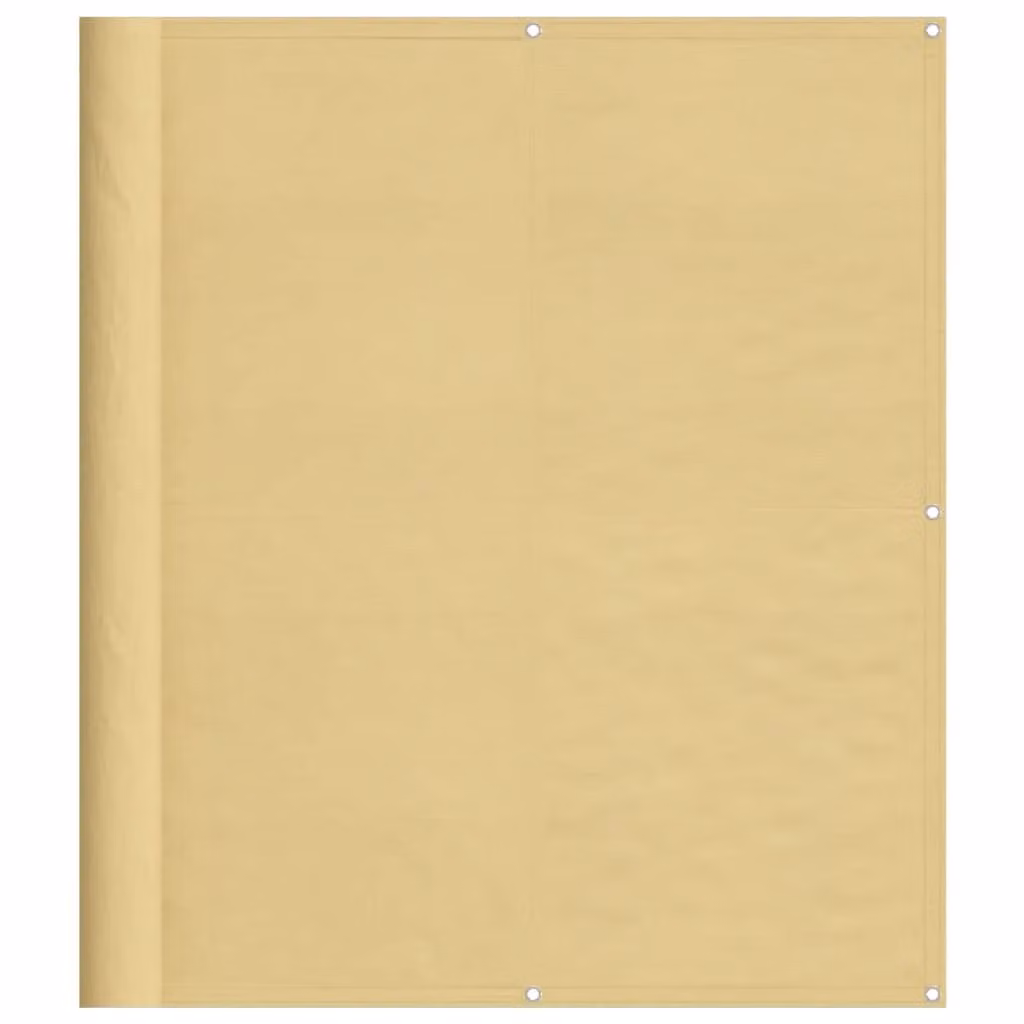 Berkfield Home Balcony Screen in Sand and Yellow, 100% Polyester Oxford, W: 120 cm, H: 400 cm – 2