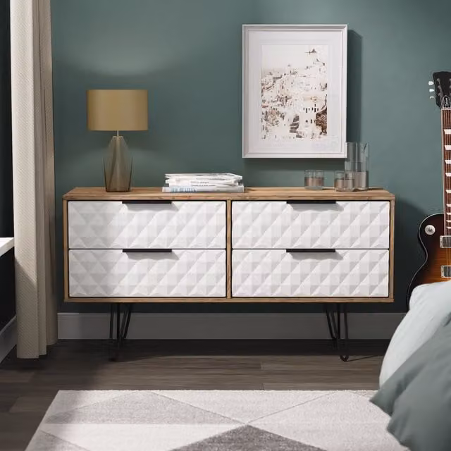 2 U Islay 4 Drawer Bed Box in White