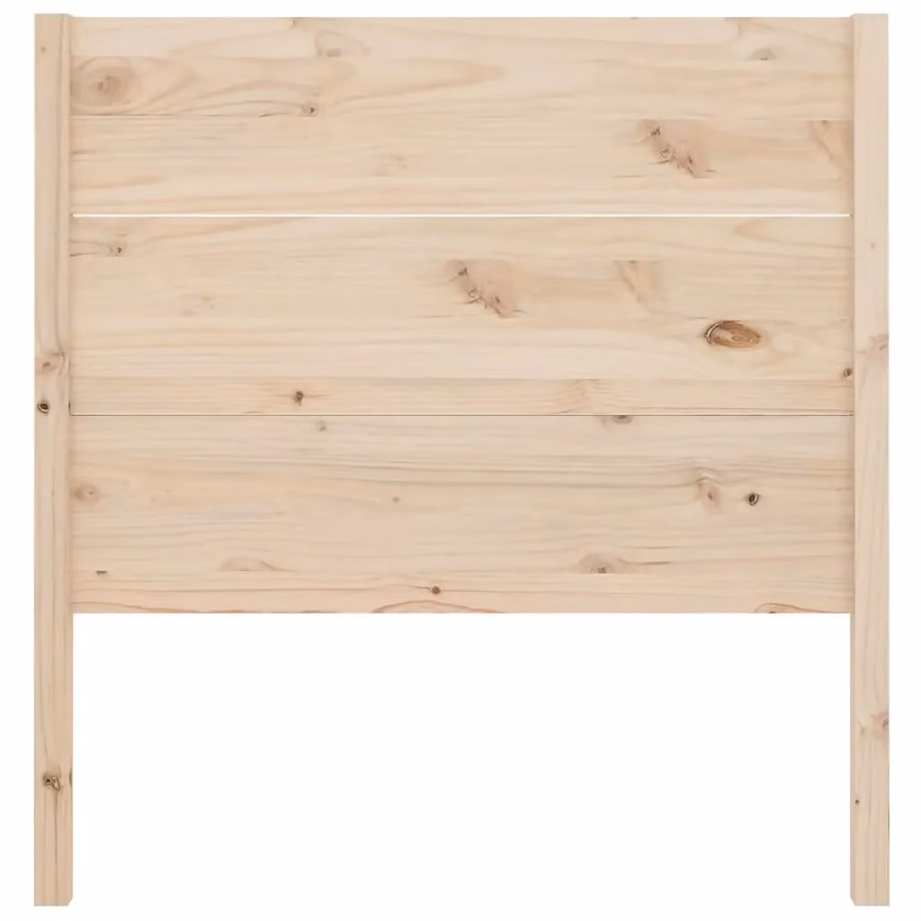 Berkfield Home Rustic Solid Wood Pine Headboard in Brown, W/D/H: 96 x 4 x 100 cm – 2