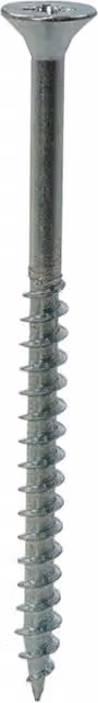 Unifix General Purpose Chippy Woodscrews Pozi CSK Head BZP CE Grey, 4.5 x 80/53mm, Box of 100