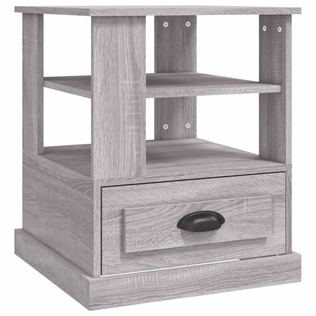 Berkfield Home Sonoma Side Table in Grey, W/D/H: 50 x 50 x 60 cm – 2