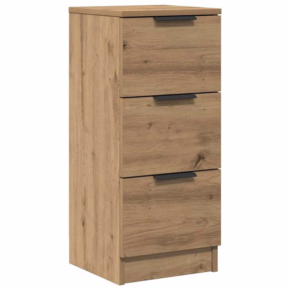 Berkfield Home Artisan Oak Sideboard in Brown, W/D/H: 30 x 30 x 70 cm – 2