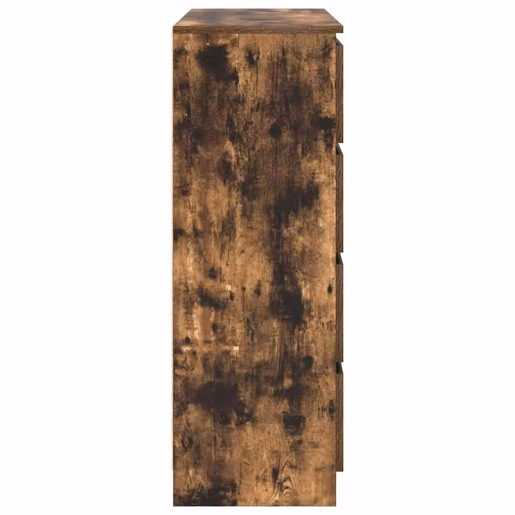 Berkfield Home Smoked Oak Sideboard in Brown, W/D/H: 100 x 35 x 99 cm – 3