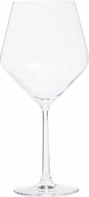 Orsina Set of 2 Lead Free Crystal Burgundy and Champagne Glasses in Clear