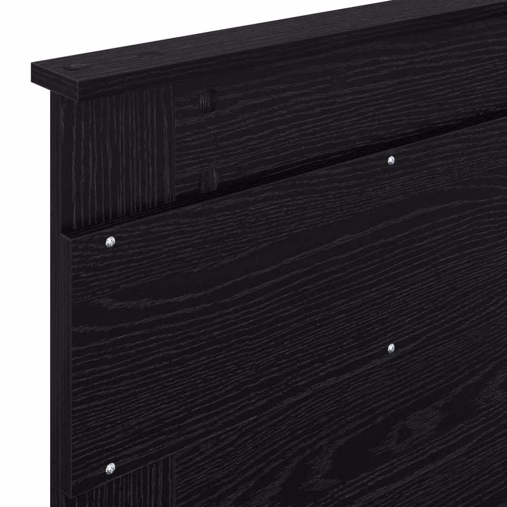 Berkfield Home Black Bed Frame with Headboard in Solid Pine Wood, W: 75 cm, L: 190 cm – 7