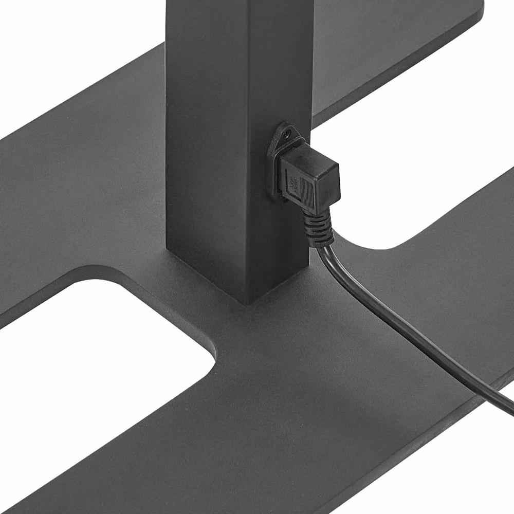 Wyld and Coco Black Aluminium LED Floor Lamp with Dual Panels and Touch Dimming, Height: 196 cm – 3