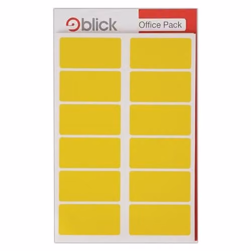 Blick Multipurpose Yellow Paper Labels, 320 Pack, W: 5 cm, H: 2.5 cm