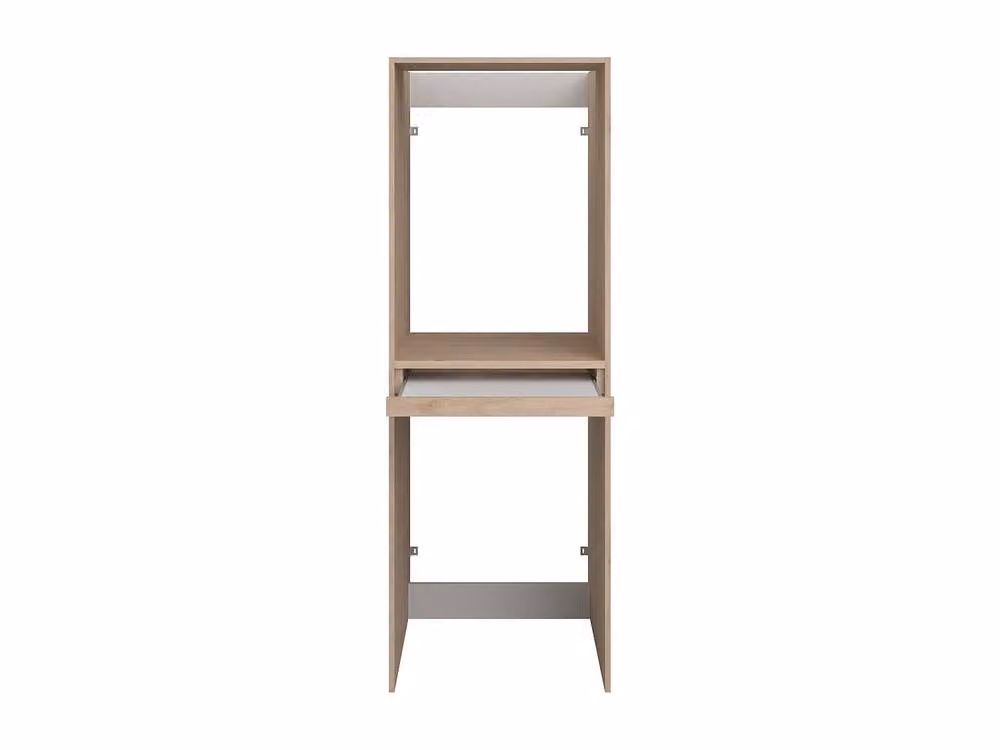 Vente-unique Minimalist Washing Machine and Tumble Dryer Cabinet in Light Oak, W: 64.2 cm, H: 184.4 cm, D: 64.9 cm – 2