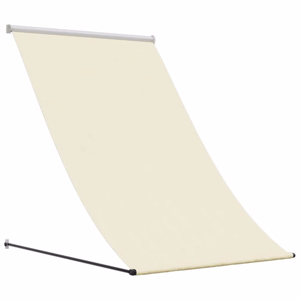 Berkfield Home Retractable Manual Awning in Beige with Steel Frame, W/D/H: 100 x 150 cm – 2
