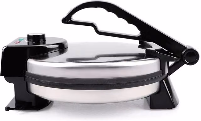 SPETLEK Electric Chapati Maker and Flat Bread Press Machine in Silver
