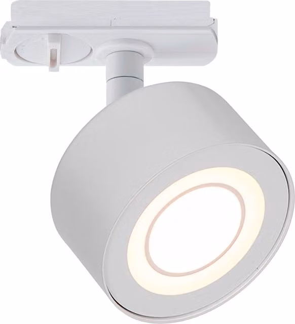 Nordlux Clydelink White Metal LED Track Lighting for Hallways with Warm White 2700k Light