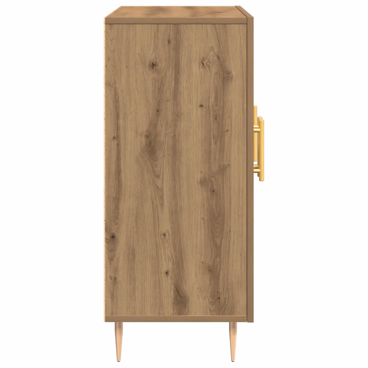 Berkfield Home Artisan Oak Sideboard in Brown, W/D/H: 90 x 34 x 80 cm – 3