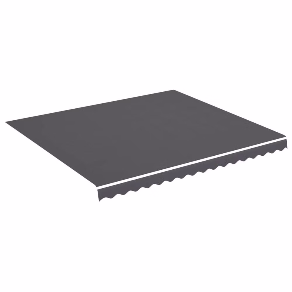 Berkfield Home Replacement Polyester Awning Fabric in Anthracite Black, W: 400 cm, D: 345 cm – 2