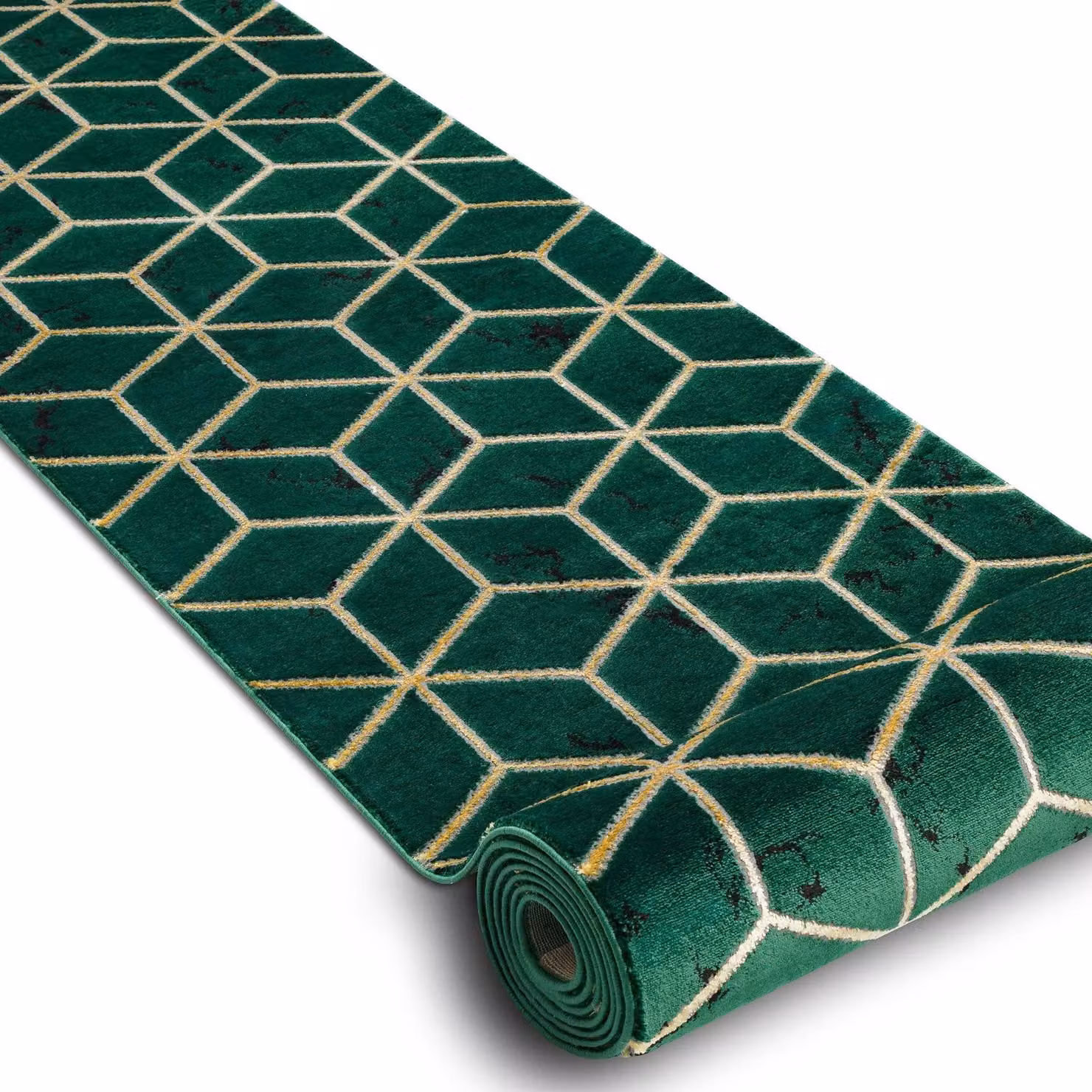 RugsX Geometric Green Table Runner, W: 80 cm, L: 130 cm – 2