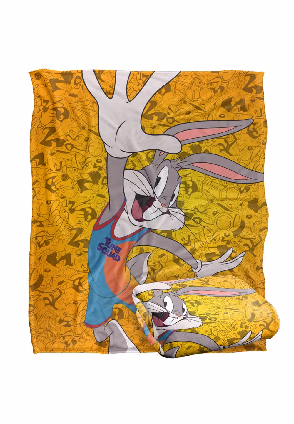 Warner Brothers Space Jam 2 Silky Touch Super Soft Throw Blanket in White and Multicolour, W: 152 cm, D: 127 cm – 2