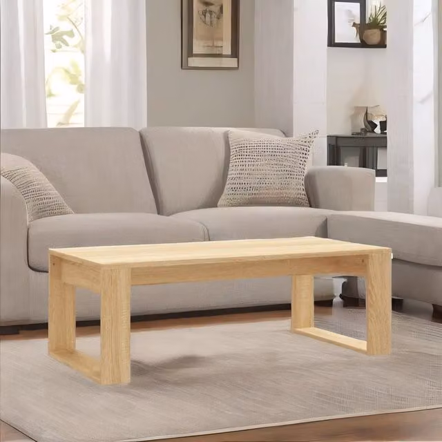 Rafaelo Mobilia Rectangular Coffee Table in Brown, W/D/H: 102 x 50 x 35 cm – 1