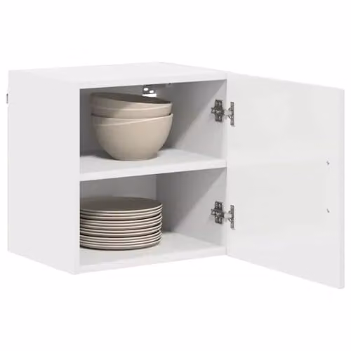 vidaXL Kalmar Dishwasher Panel High Gloss White W: 40 cm, D: 31 cm, H: 40 cm