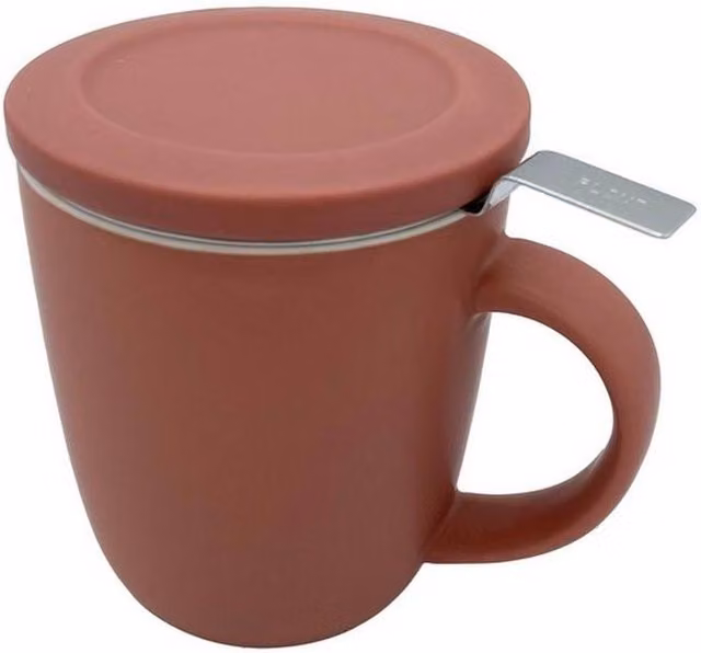 GM Garden and Home Pink Stoneware Mug with Lid – 2