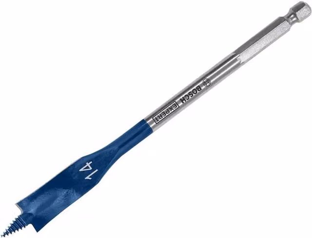 Bosch EXPERT Self Cut Speed Spade Wood Drill Bit, Blue, 14 mm Diameter