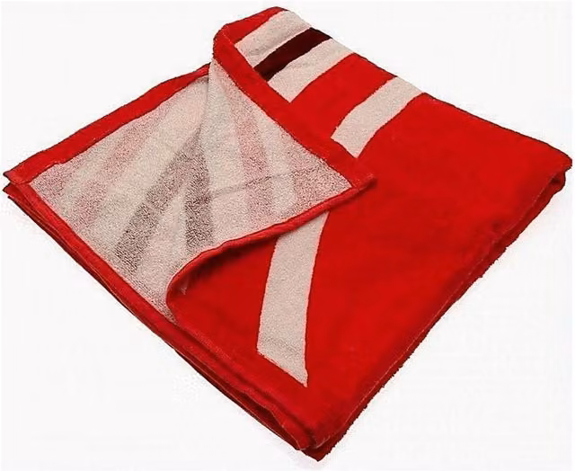 Liverpool FC Official Pulse Design Cotton Towel in Red