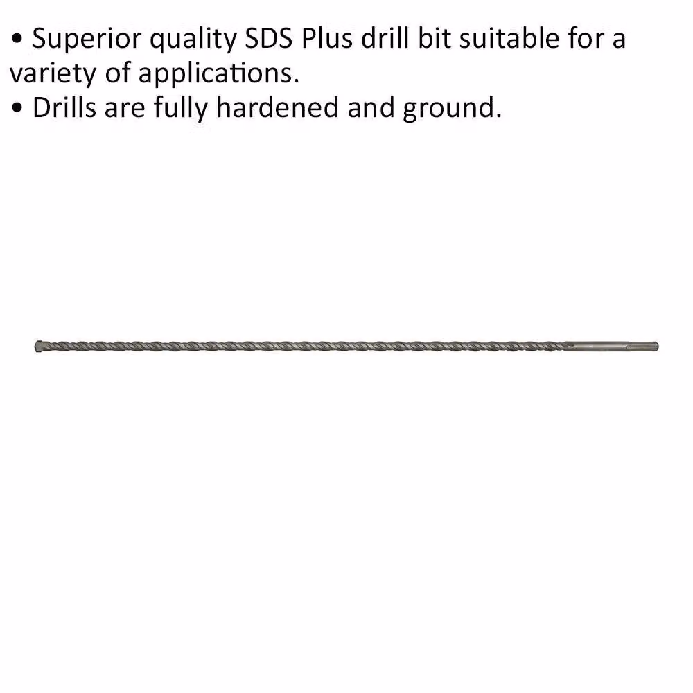 Loops SDS Plus Drill Bit, Silver, Diameter: 14 mm, Length: 600 mm – 2