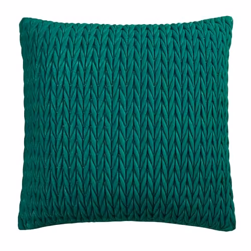 Ulster Weavers Laurence Llewelyn-Bowen Amory Luxe Velvet Filled Cushion in Green, W/D/H: 43 x 43 x 43 cm – 3