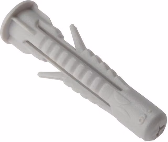 Forgefix Universal Nylon Expander Fixing Plugs, Grey, M8 x 51 mm, Pack of 25