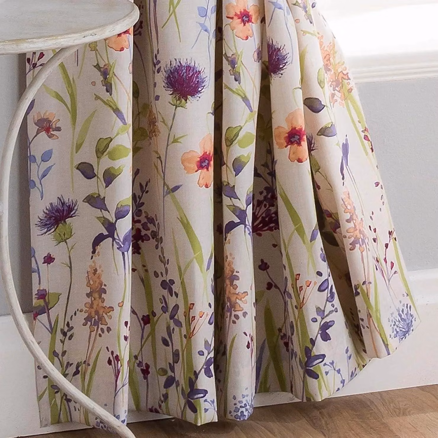 Sundour Hampshire Floral Eyelet Curtains, Multicolour, Width: 229 cm, Height: 229 cm – 2