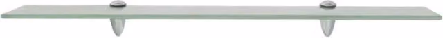 Berkfield Home Modern Floating Glass Shelves, 2 Pack, Clear, W: 70 cm, D: 20 cm
