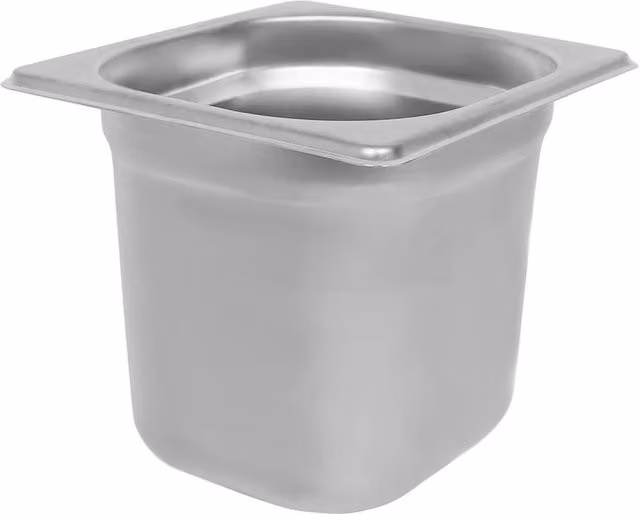Argon Tableware Stainless Steel Gastronorm Container 1/6 2.25L in Silver – 2