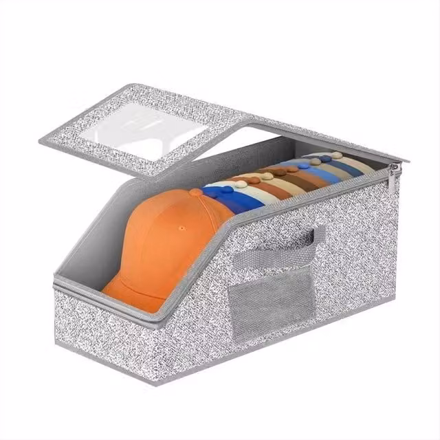 KORVIXA Stackable Hat Storage for Baseball Caps, Grey