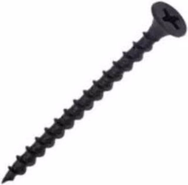 Securpak Phillips Drywall Screws, Black, Pack of 20