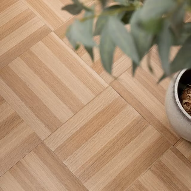 d-c-fix Brown Tile Look Self-adhesive Vinyl Floor Tiles in Plank Design
